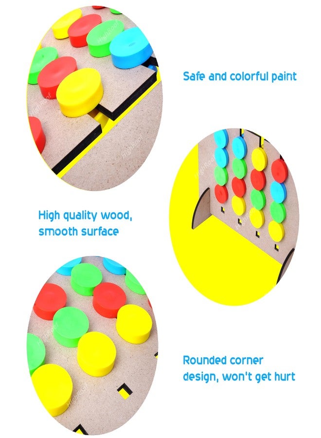 HighRoof Wooden Montessori Slide Puzzle Hand Eye Coordination and Early Development Brain Activity Game for Kids - Image 2